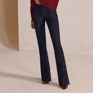 Favorite daughter split hem Dark Blue Women's Jeans